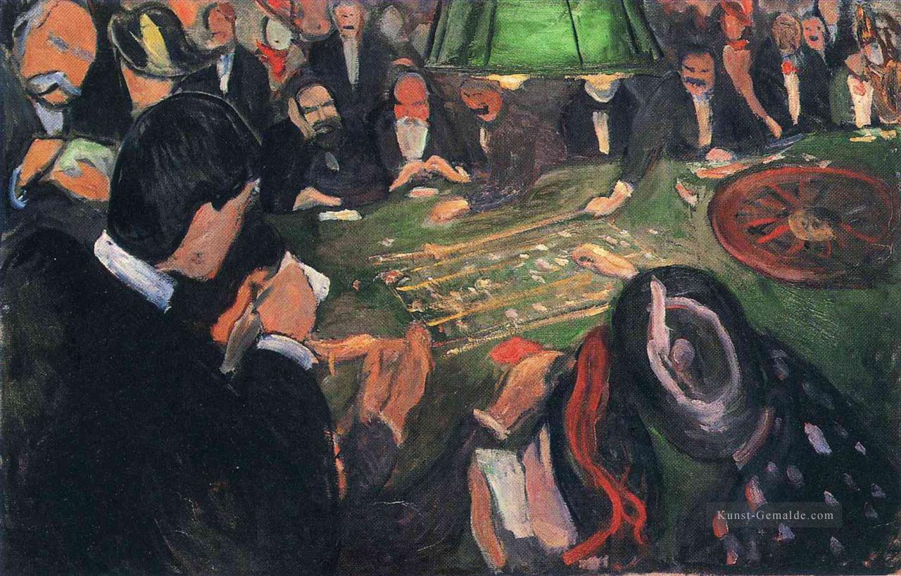 durch das Roulette 1892 Edvard Munch Ölgemälde